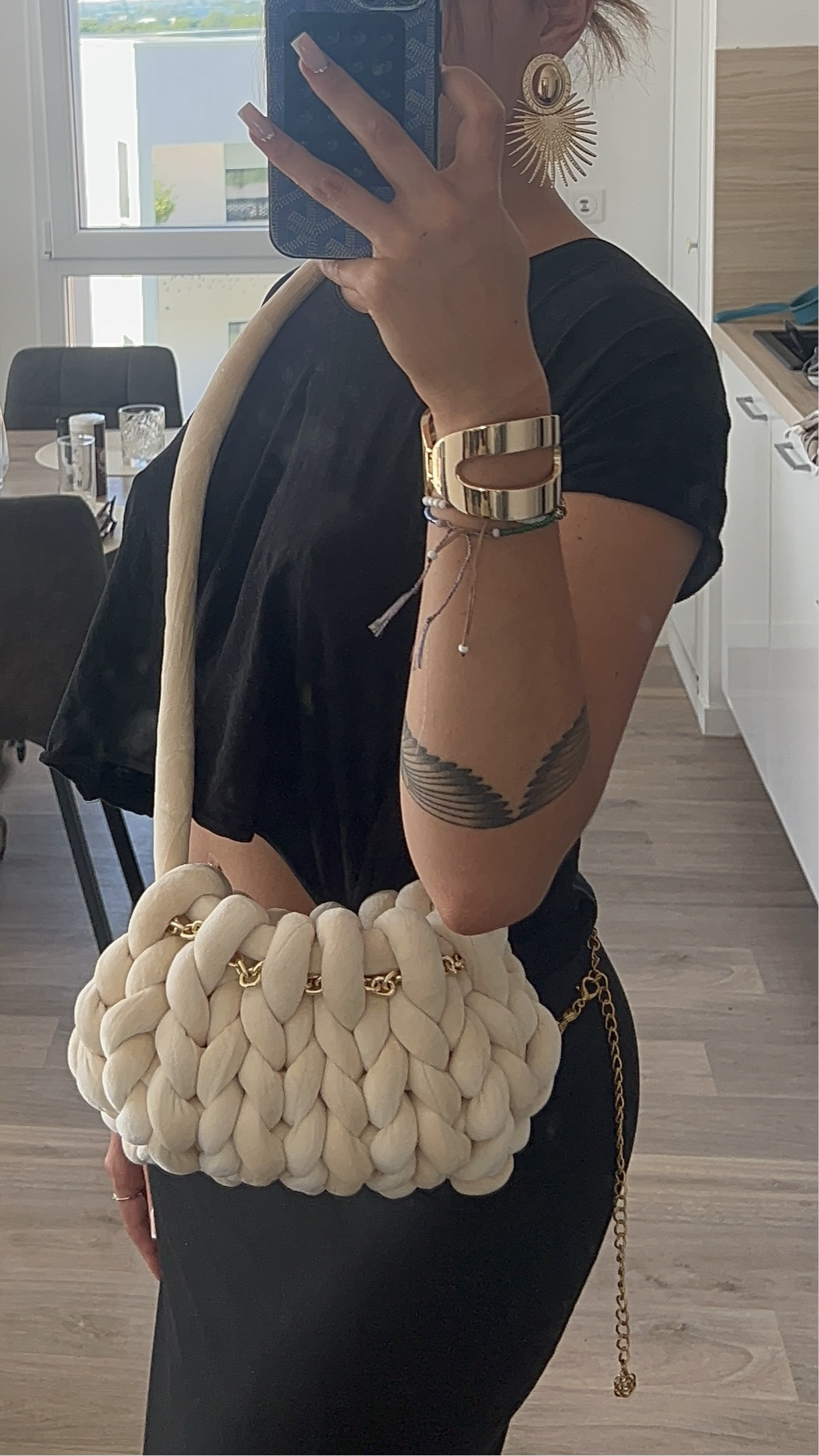 Sac nuage velours